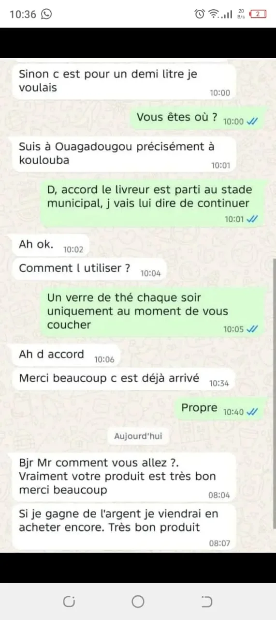 Témoignage WhatsApp 1